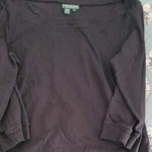 LC Lauren Conrad Black Long Sleeve Top